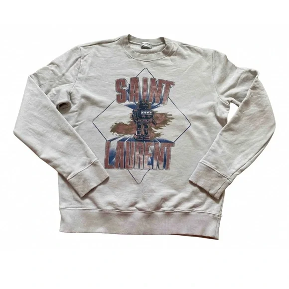 Saint Laurent Tops Saint Laurent Crewneck Sweatshirt Poshmark